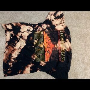 Custom tye dye Iron Maiden shirt